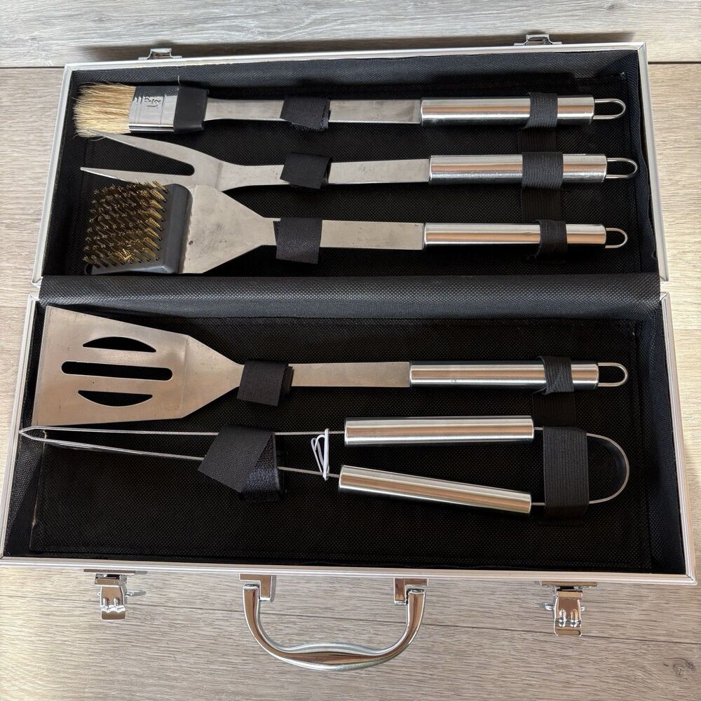 GATORADE GRILL TOOL SET IN STORAGE CASE 5 PCS - Picture 9 of 16